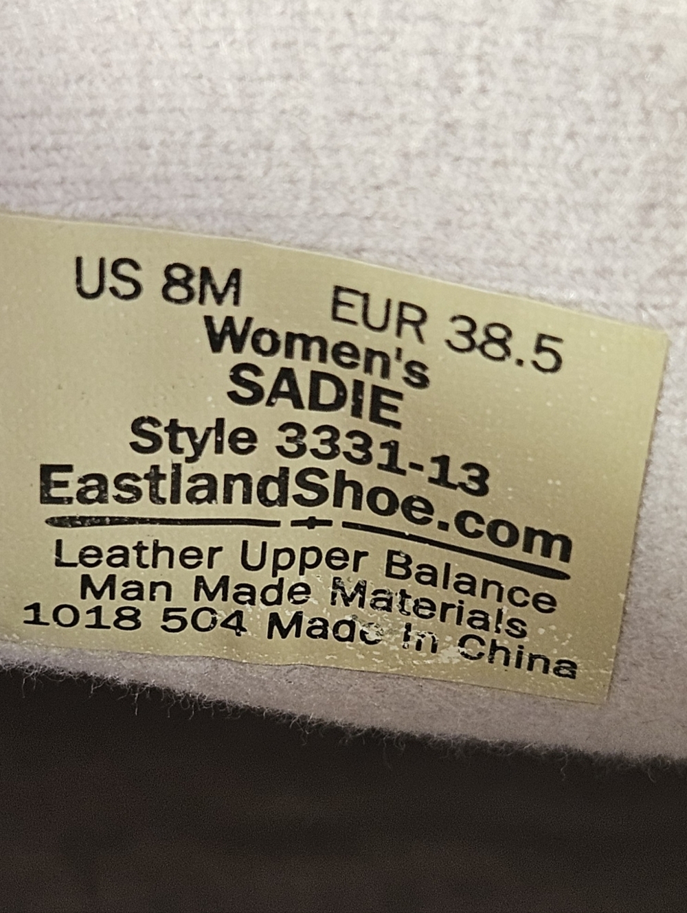 Eastland sadie Leather black and white oxford. Size 8 - Picture 6 of 8